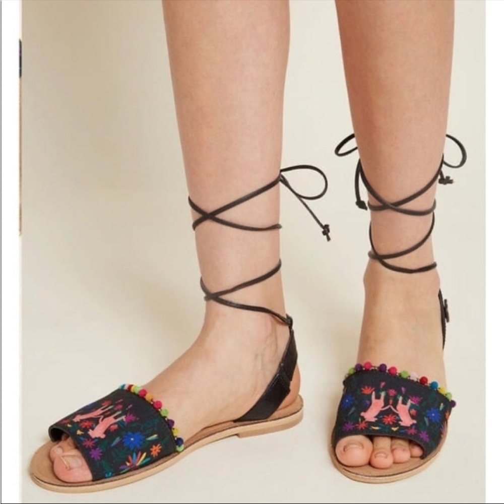 Loly In The Sky Tie Up Sandals